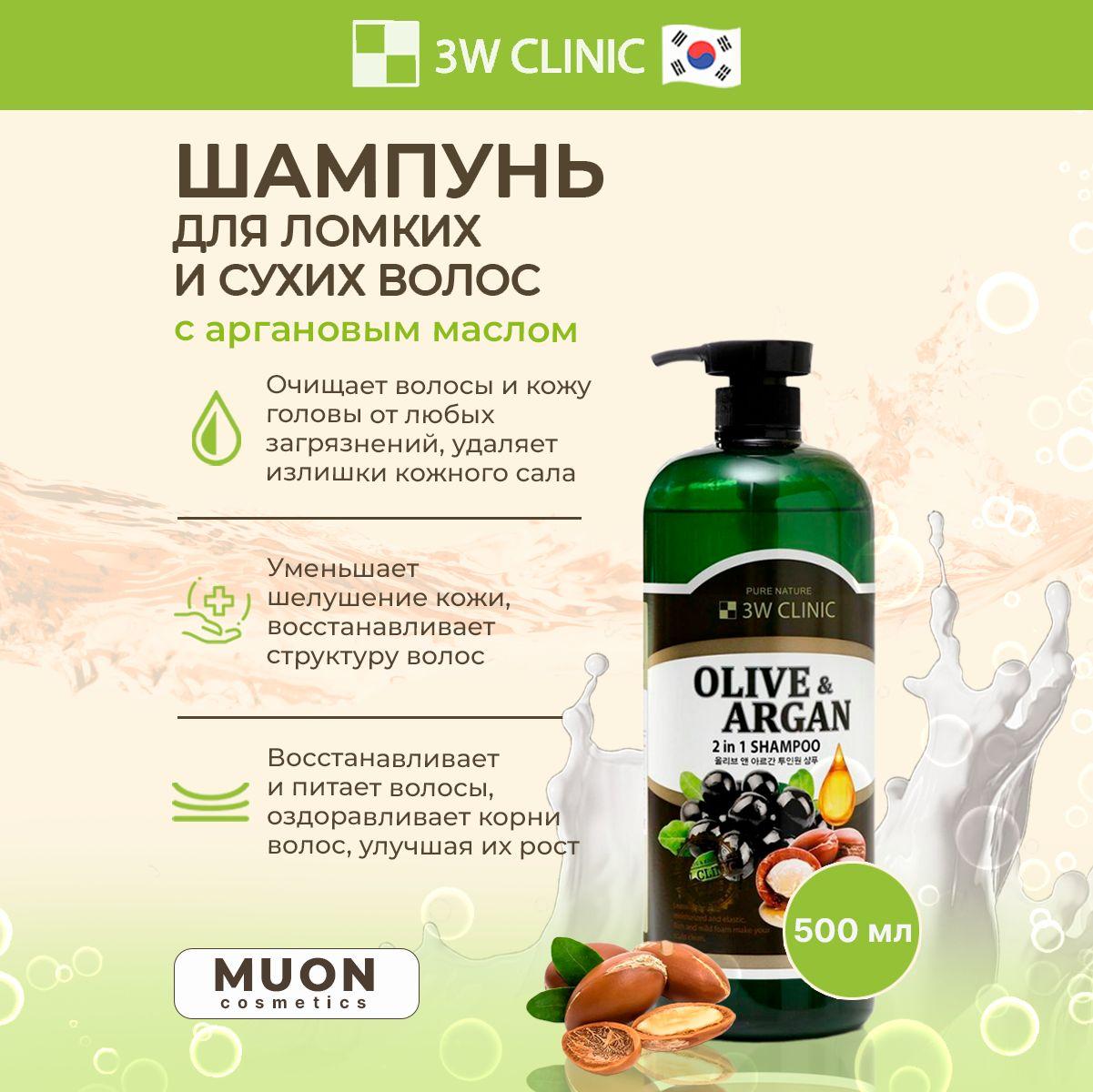 3W Clinic Шампунь для волос, 500 мл