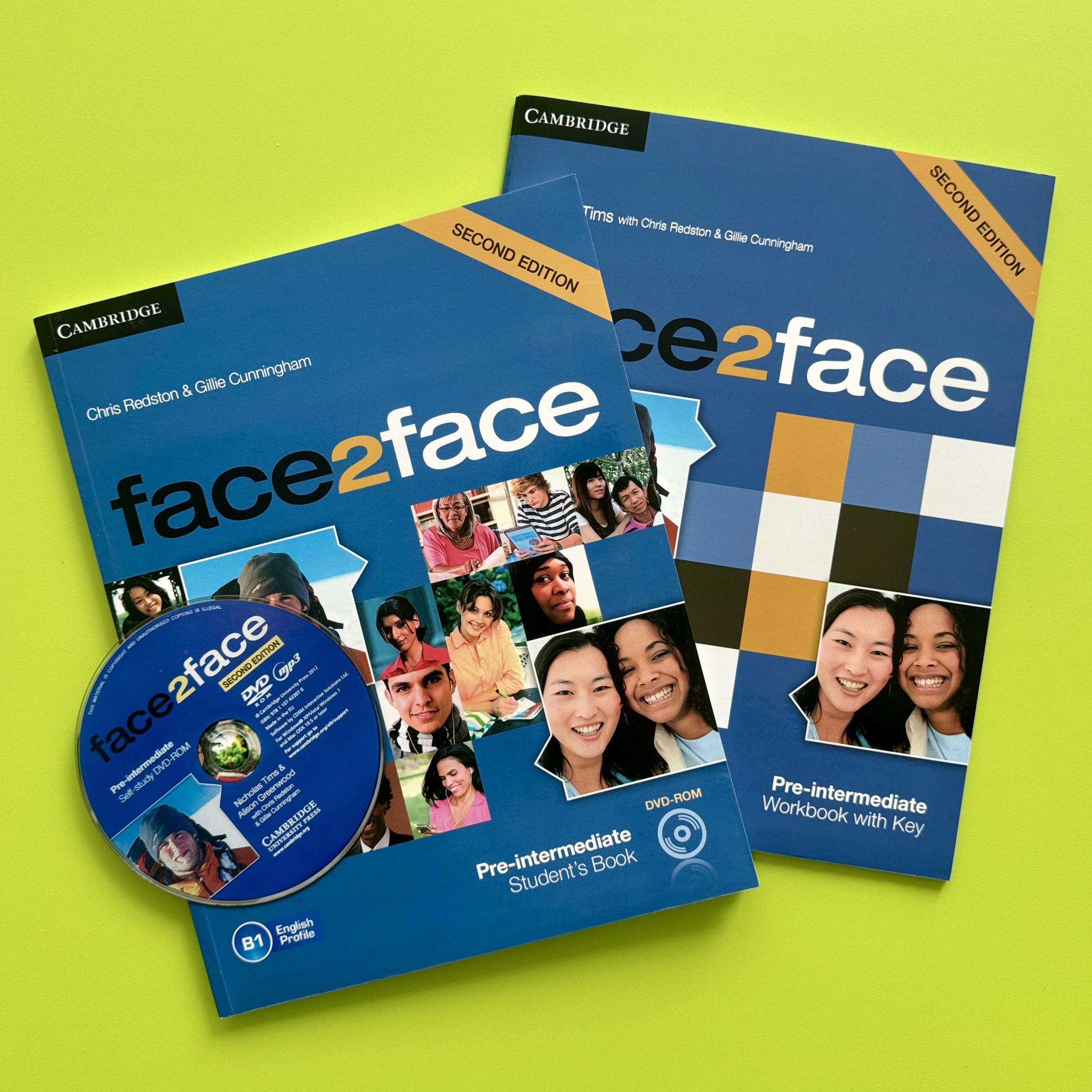 Face2face Pre-intermediate Комплект Students Book with DVD + Workbook (2nd Edition)