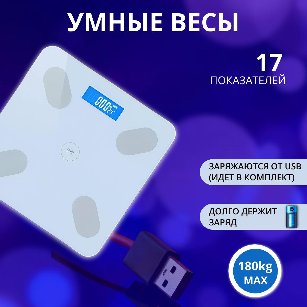 Напольные весы умные весы, нагрузка 180 кг, точность 10 г