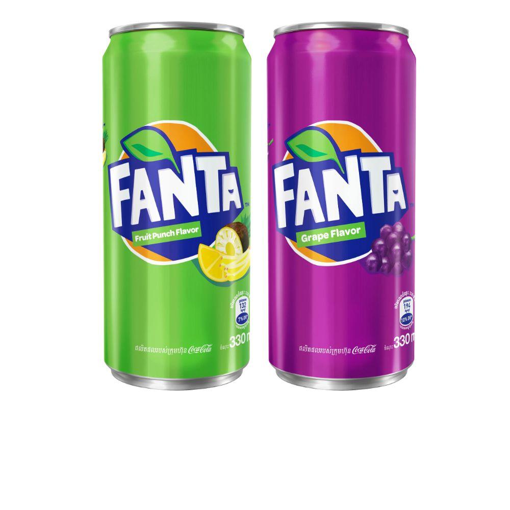 Газировка Fanta Набор Вкусов 2 шт по 330 мл Вьетнам