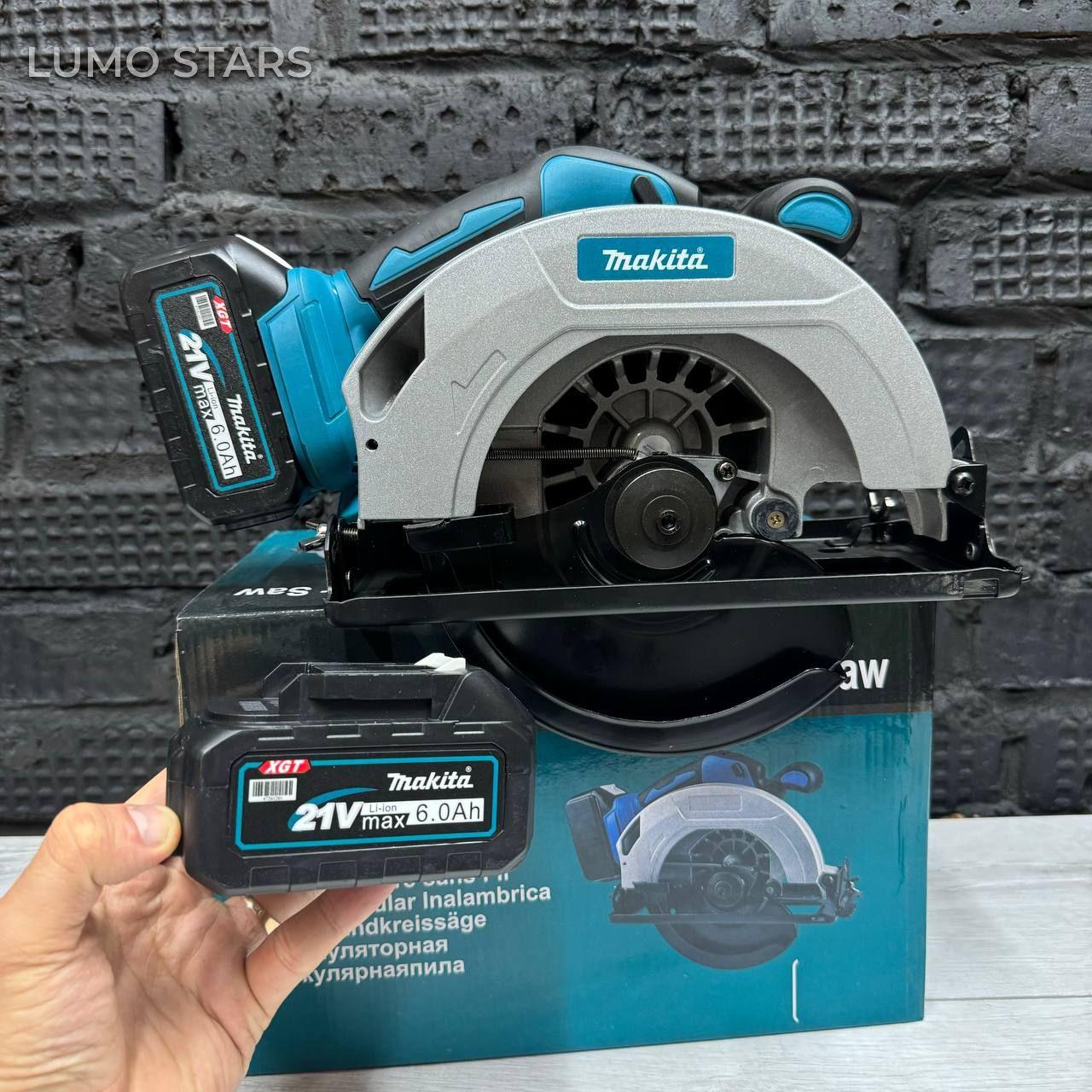 Циркулярная пила аккумуляторная Makita 165/18V, 5000 об.мин/Пила циркулярная дисковая (18 вольт, 165 мм) аккумуляторная 2 акб