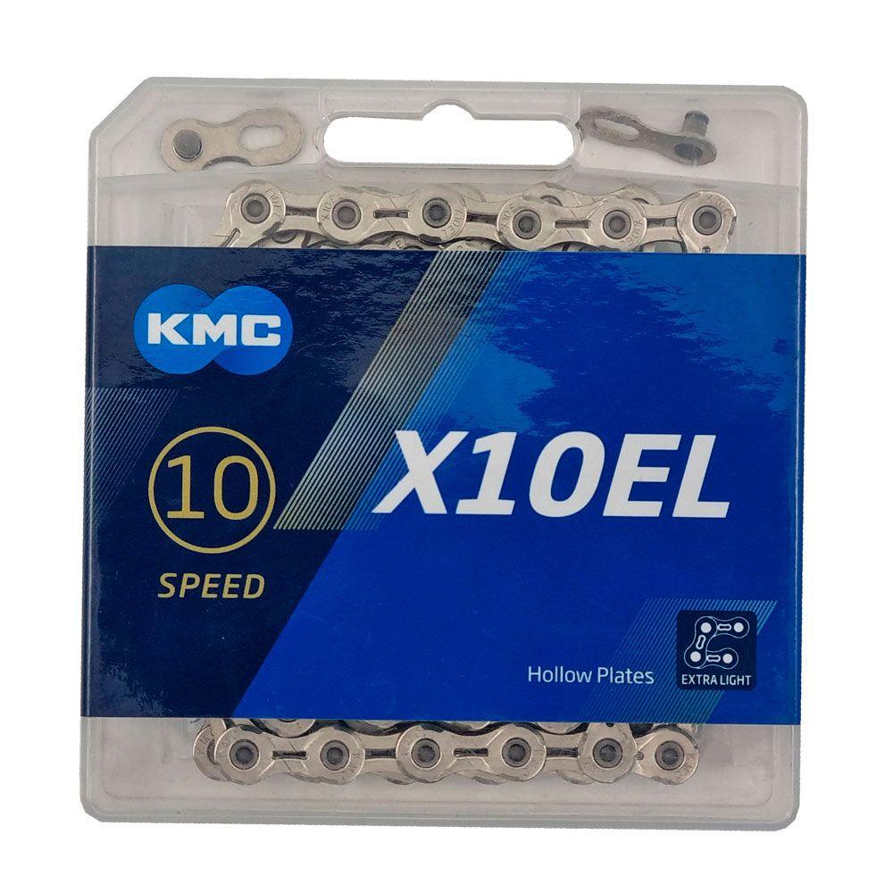 KMC цепь X10EL - speed 10, Links 116 (1/2" X 11/128", silver)