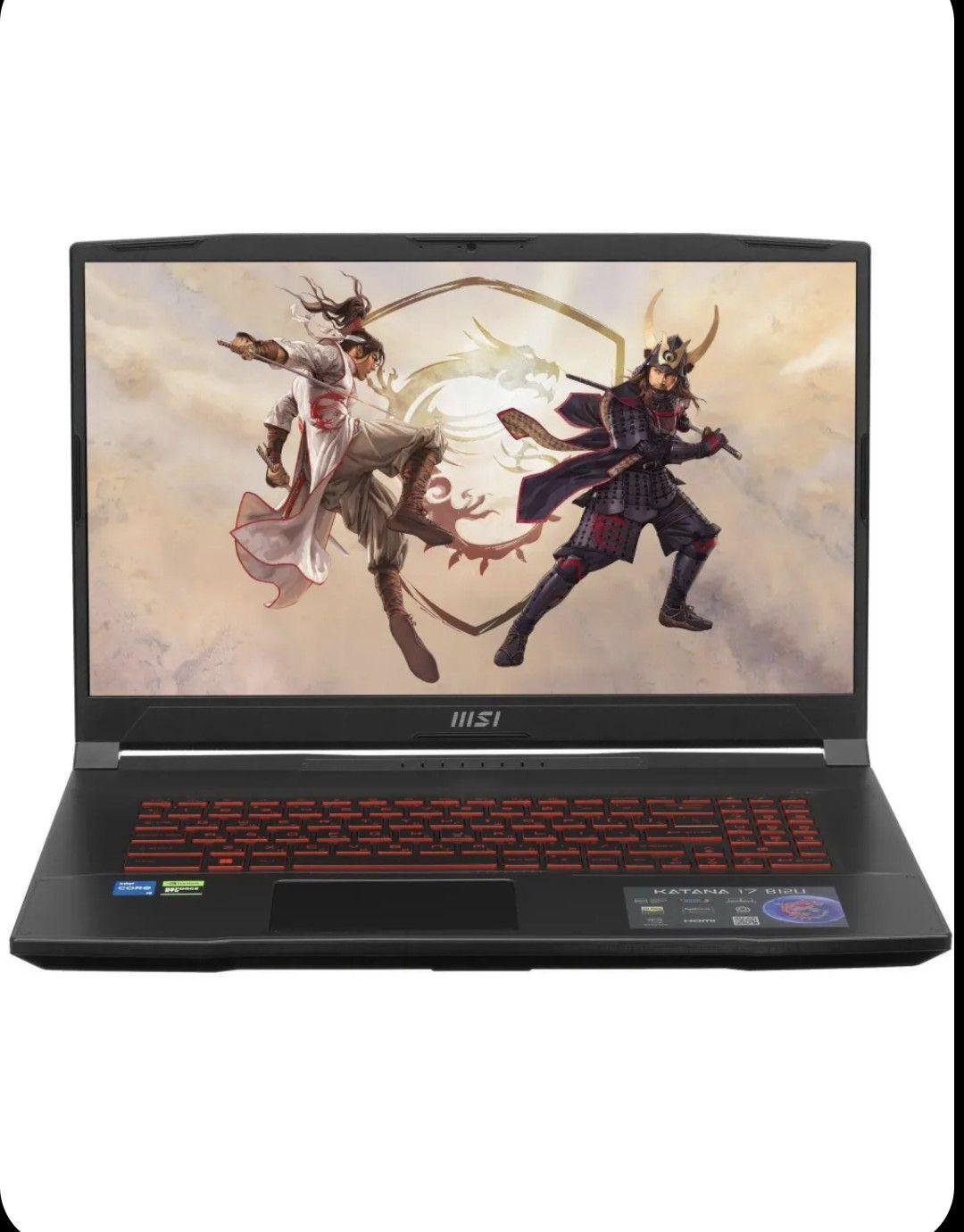 MSI MSI Katana GF76 B12UCX-1005XRU Игровой ноутбук 17.3", Intel Core i5-12450H, RAM 8 ГБ, SSD, NVIDIA GeForce RTX 3050 для ноутбуков (4 Гб), Без системы, черный, Русская раскладка