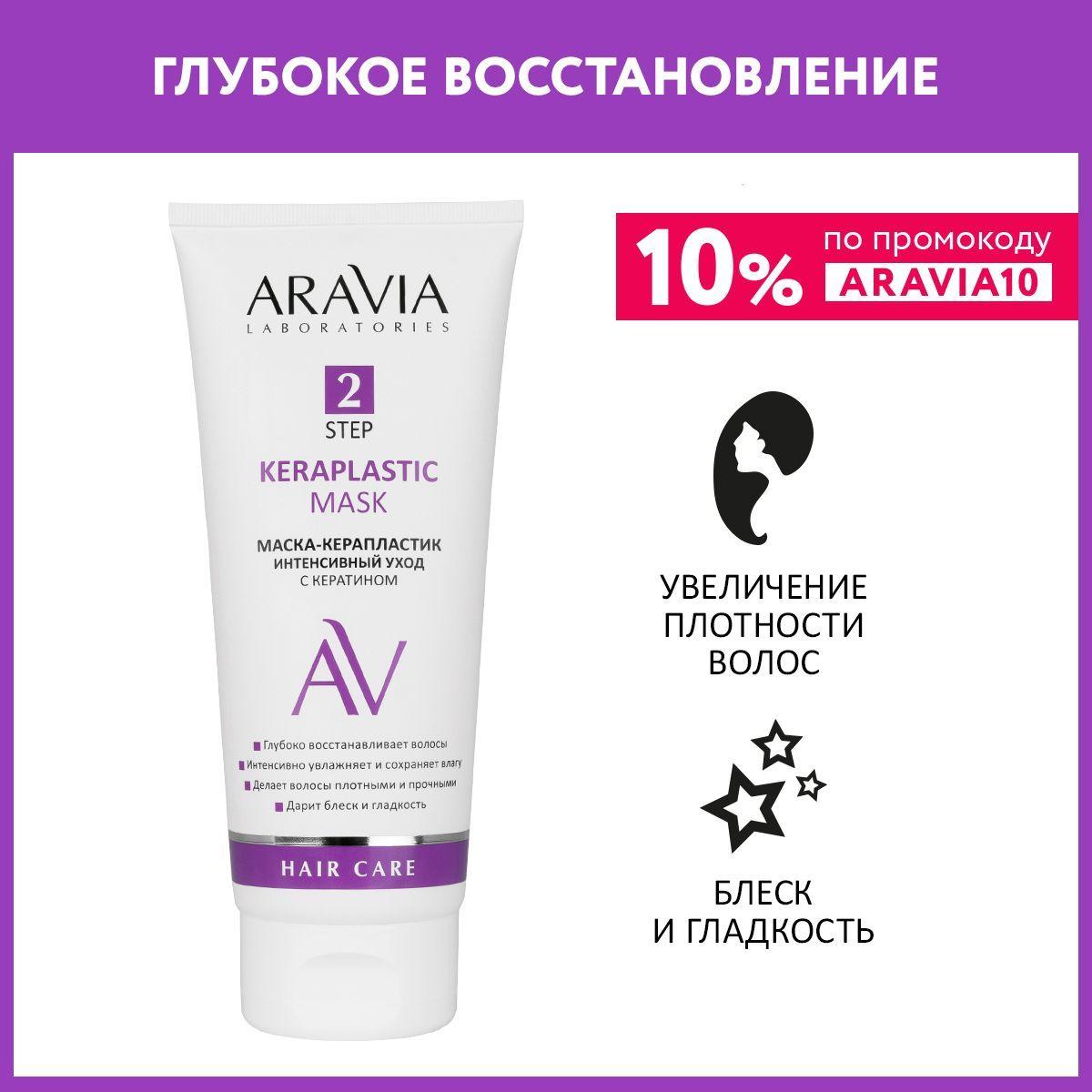 ARAVIA Laboratories Маска-керапластик интенсивный уход с кератином Keraplastic Mask, 200 мл