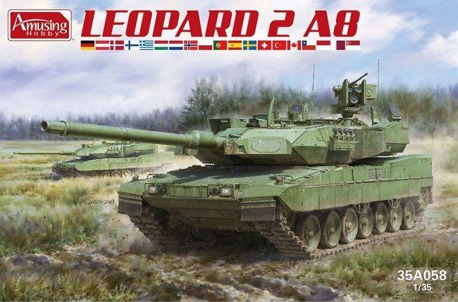 35A058 Amusing Hobby Танк Leopard 2 A8 1/35