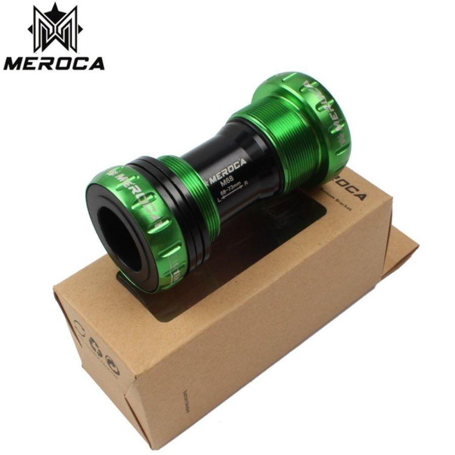 Каретка hollowtech 2 MEROCA M68 Зеленая