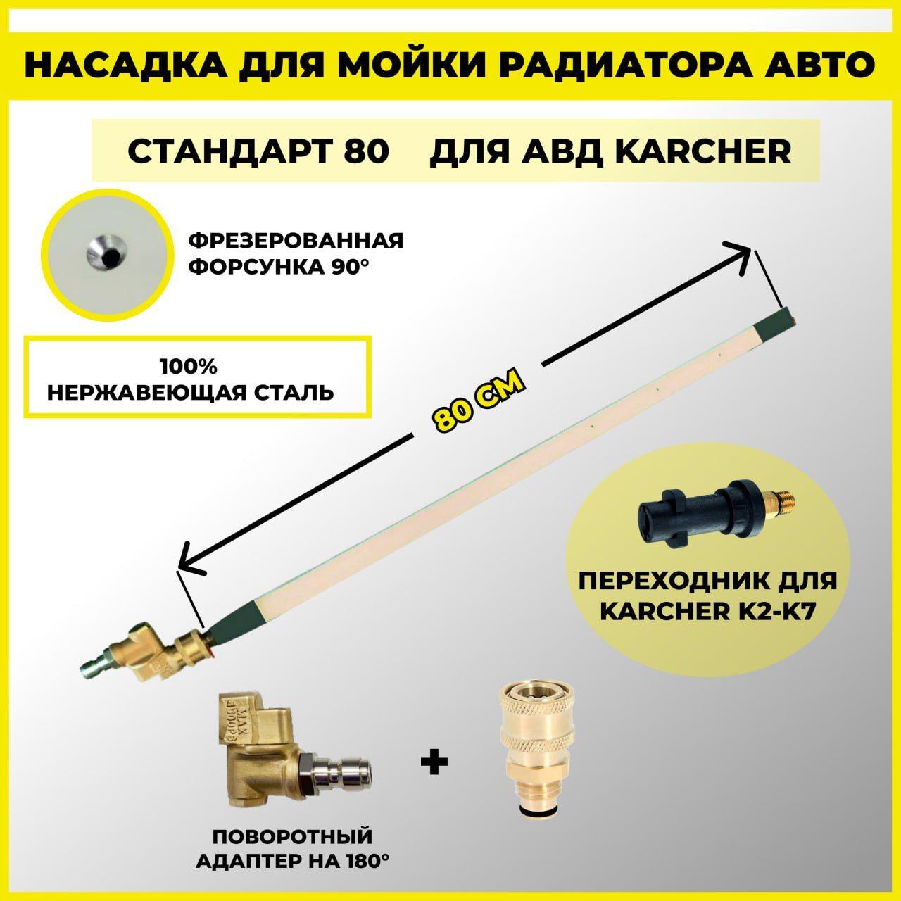 Насадка для мойка радиатора без снятия ЛегионСтандарт (80см) для аппарата Karcher