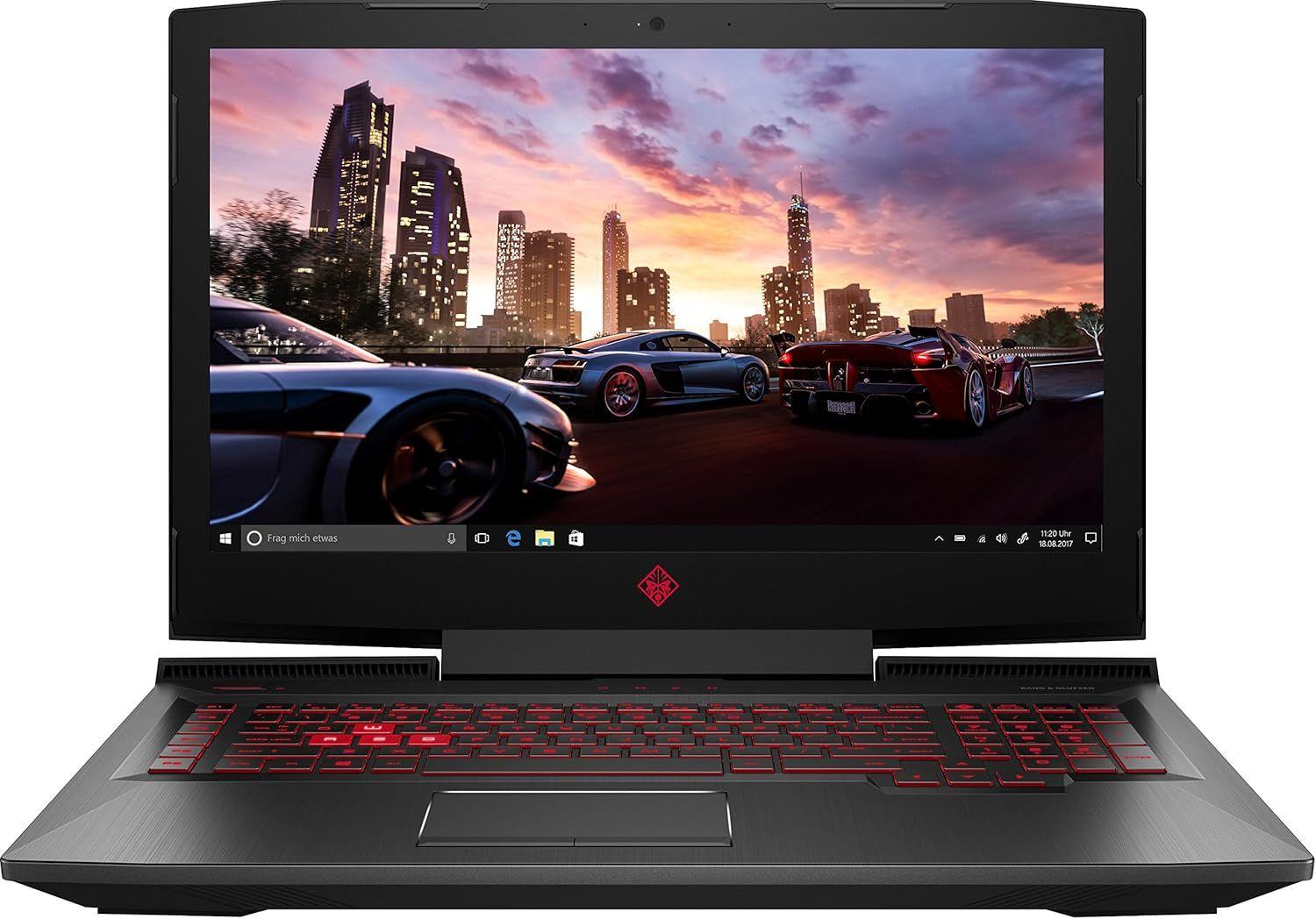 HP NOT-HP-388 Игровой ноутбук 17.3", Intel Core i7-7700HQ, RAM 16 ГБ, SSD 512 ГБ, NVIDIA GeForce GTX 1070 (8 Гб), Windows Home, черный, Русская раскладка