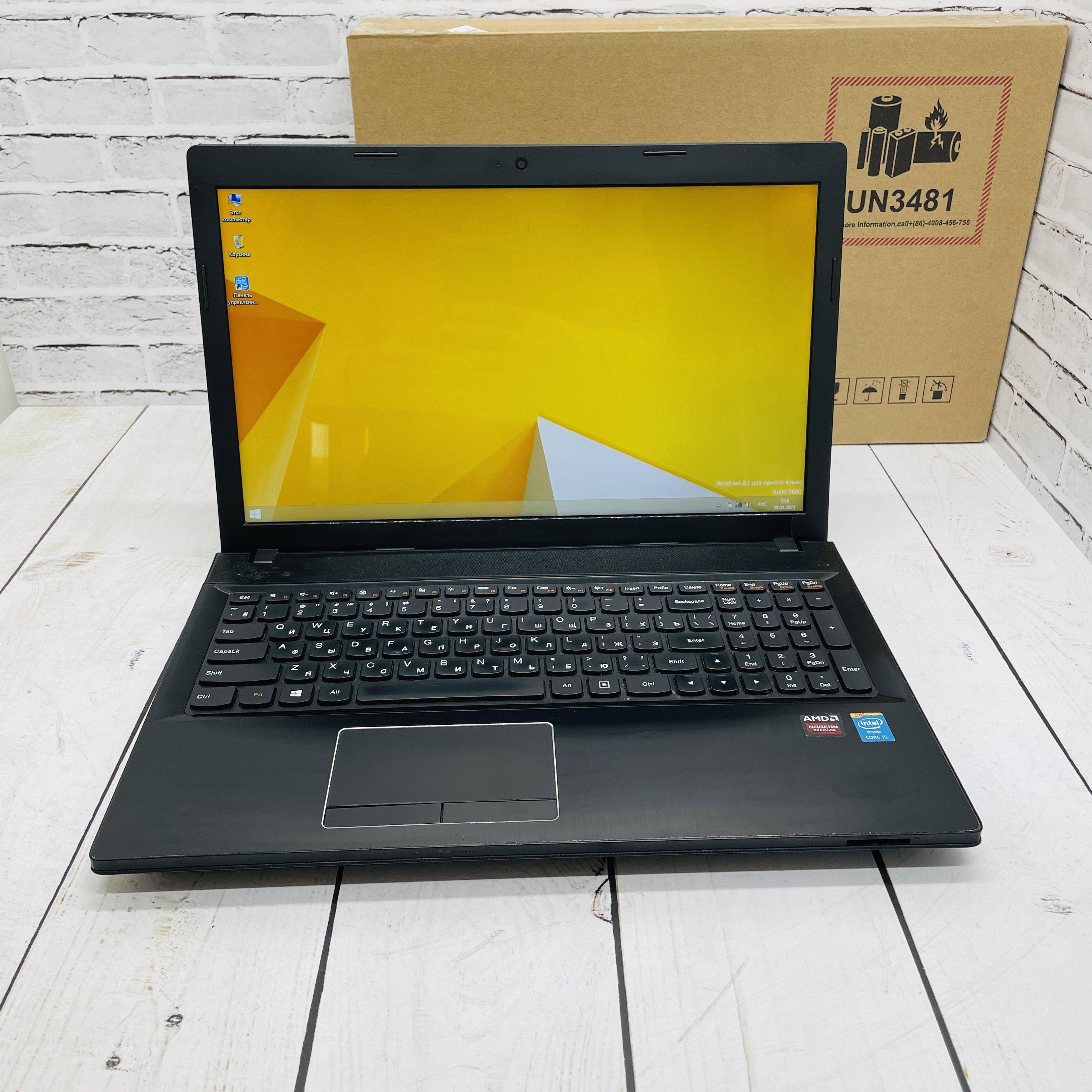 Lenovo G500, Intel Core i5-4200U, Radeon HD 8600M Игровой ноутбук 15.6", RAM 4 ГБ, HDD, Windows Pro, Русская раскладка