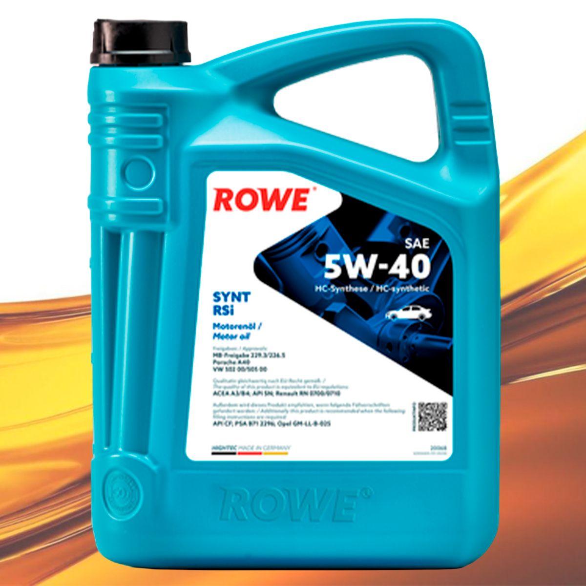 ROWE rowe 5W-40 Масло моторное, Синтетическое, 5 л