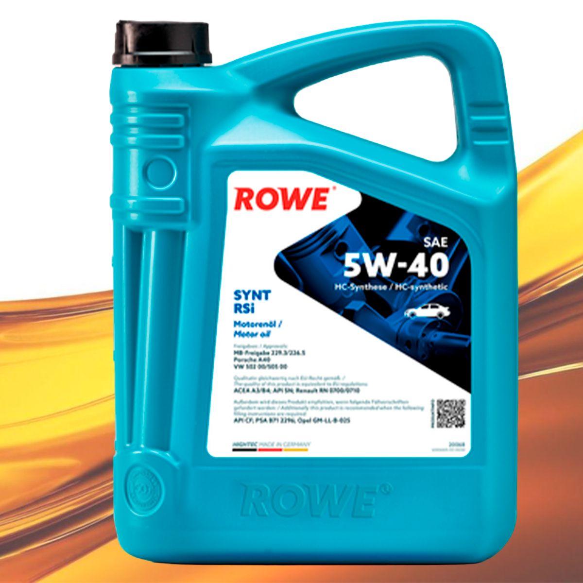 ROWE rowe 5W-40 Масло моторное, Синтетическое, 4 л