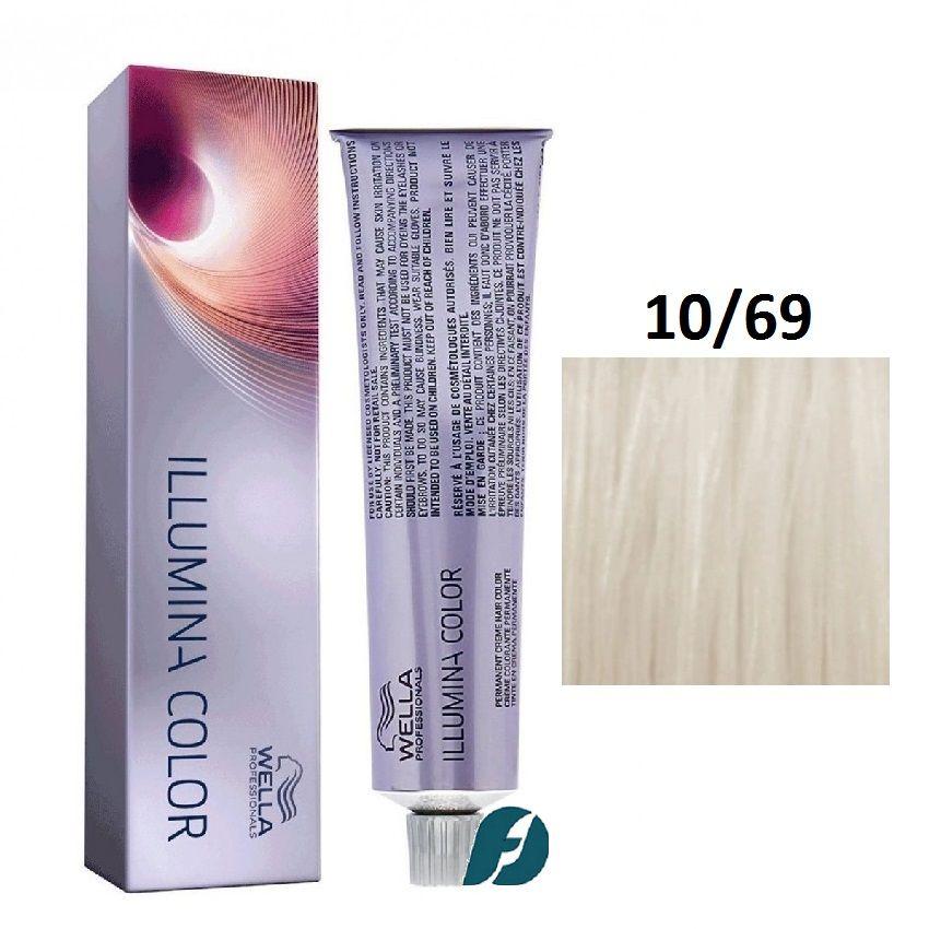 Wella Professionals Illumina Color 10/69 Крем-краска для волос - Яркий блонд фиолетовый сандре, 60мл