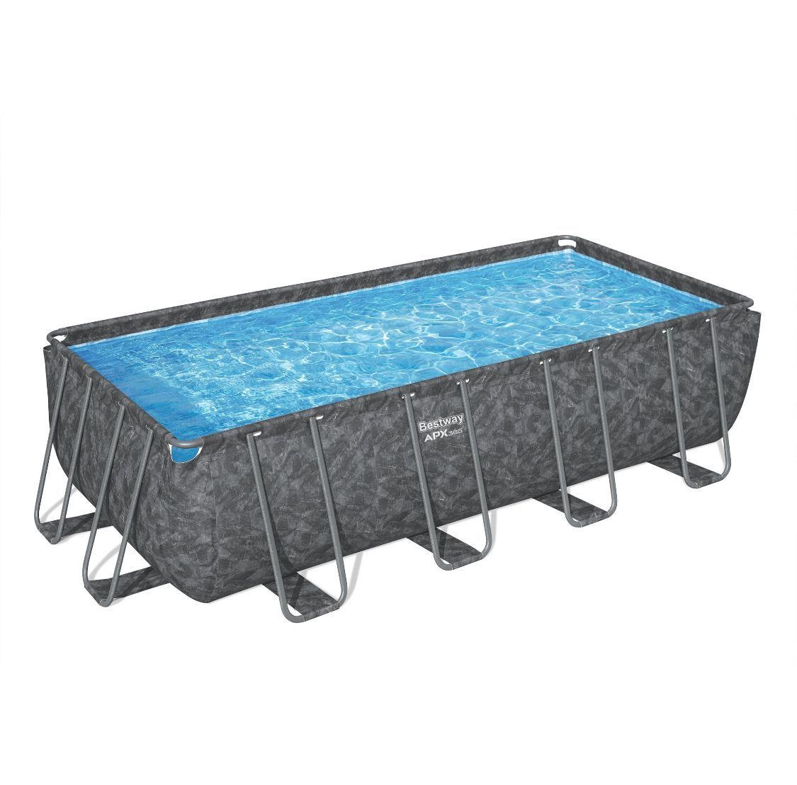 Бассейн каркасный прямоугольный 561 KA Bestway Ultra Frame Pool 549х274х132 см, песочный фильтр и аксессуары