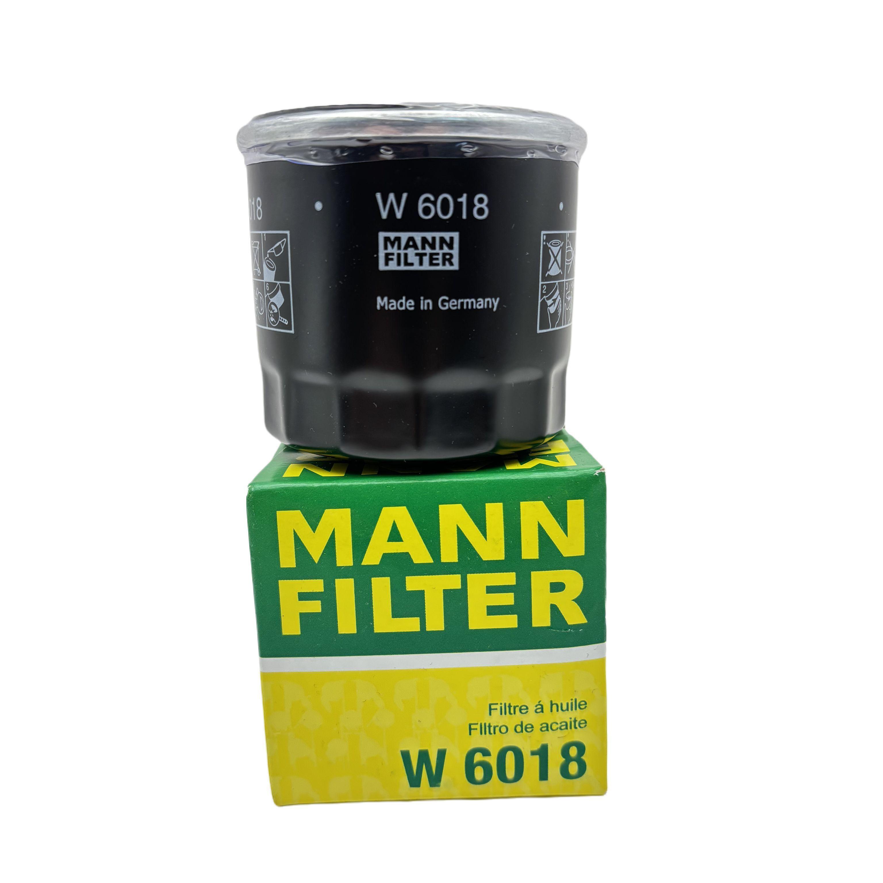 Фильтр масляный MANN-FILTER W 6018 (W6018) Mazda CX-5, CX-7, 2 (DL), 3 (BM), 6 (GJ) - all 2,0-2,5 SkyActiv-G, 1 шт.