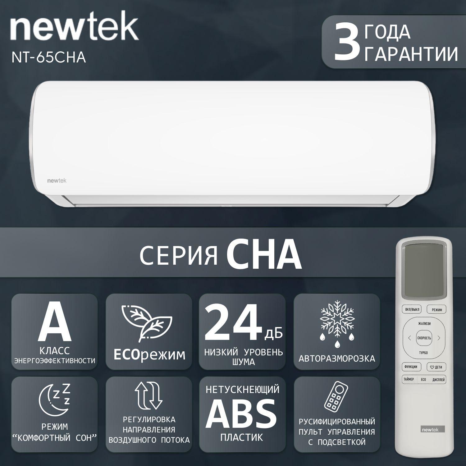 Сплит-система NewTek NT-65CHA07, для помещения до 22 кв.м.