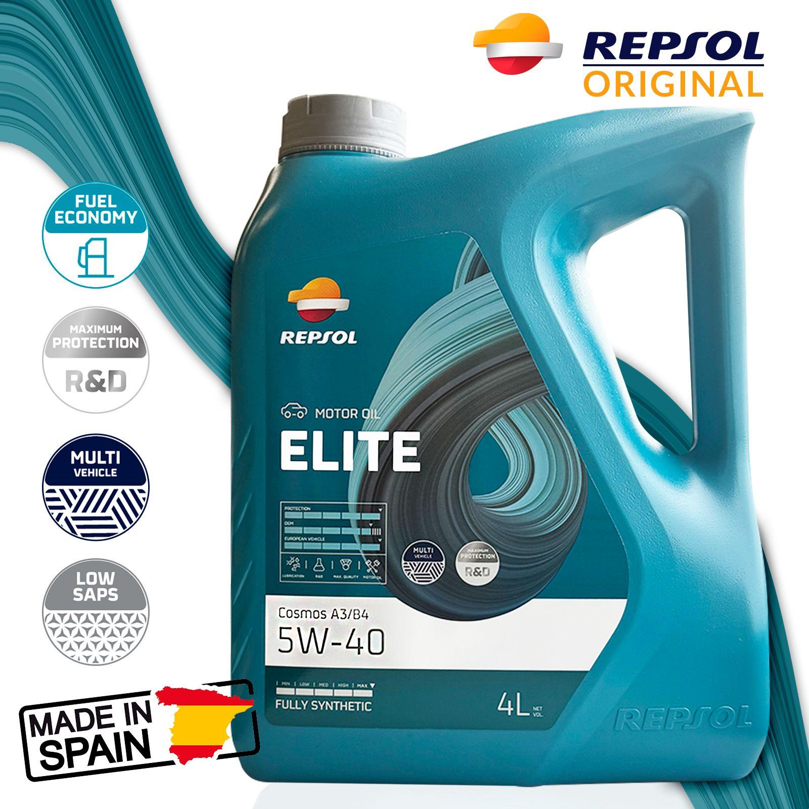 Repsol ELITE COSMOS A3/B4 5W-40 Масло моторное, Синтетическое, 4 л