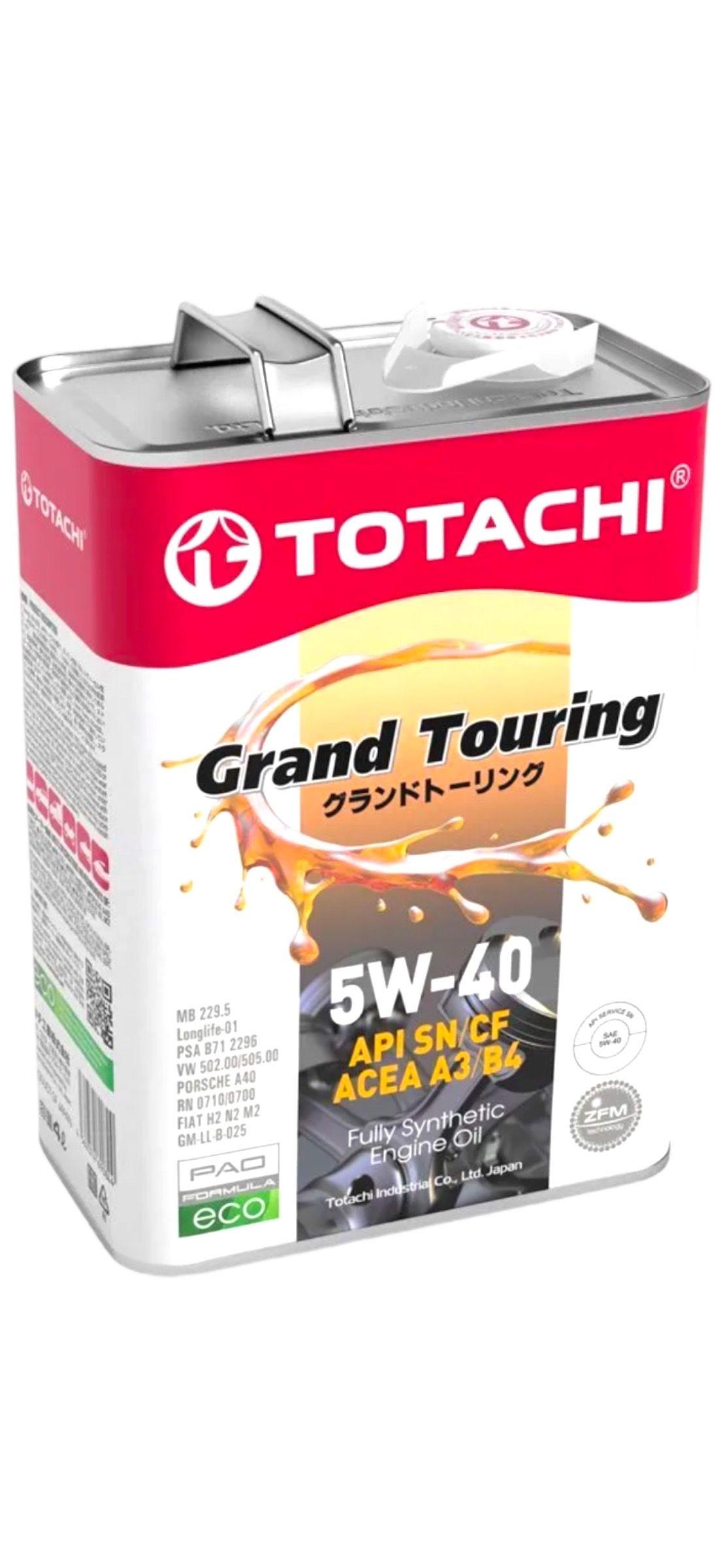 TOTACHI grand touring 5w40 5W-40 Масло моторное, Синтетическое, 4 л