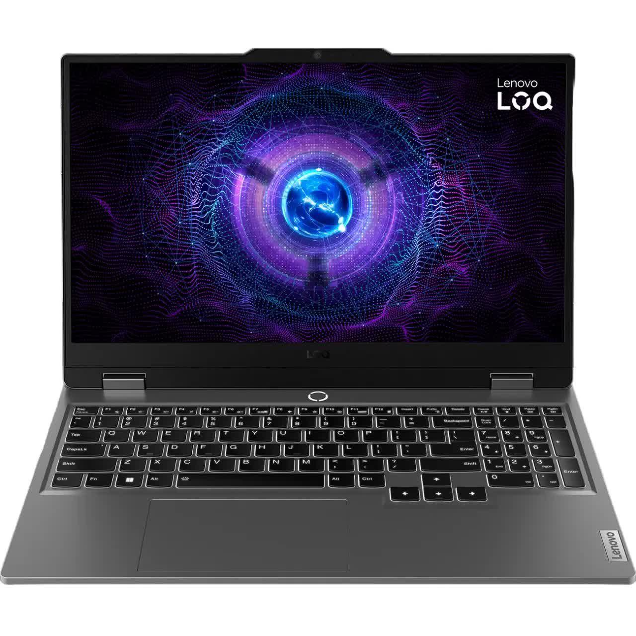 Lenovo LOQ 15IAX9 Игровой ноутбук 15.6", Intel Core i5-12450HX, RAM 16 ГБ, SSD 512 ГБ, NVIDIA GeForce RTX 3050 (6 Гб), Без системы, (83GS005NRK), серый, Русская раскладка