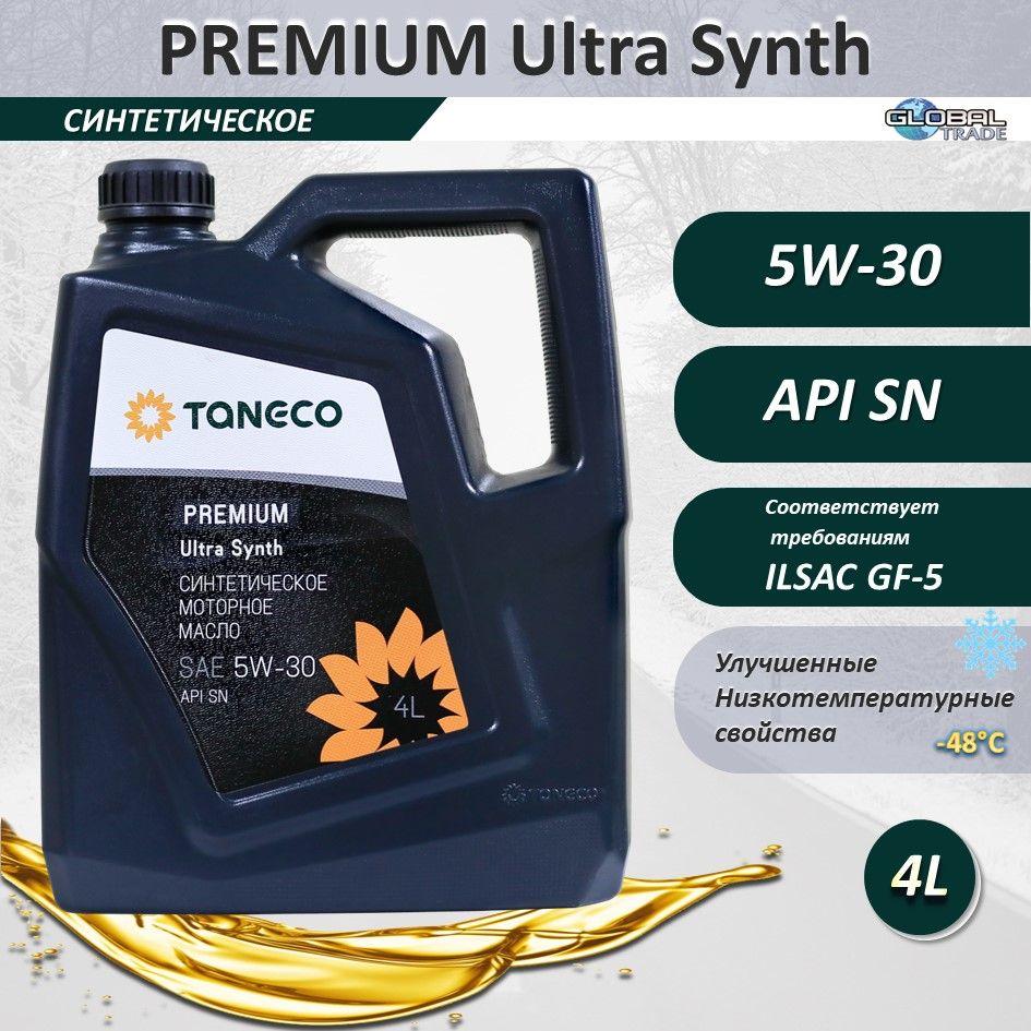 TANECO Premium Ultra Synth 5W-30 Масло моторное, Синтетическое, 4 л