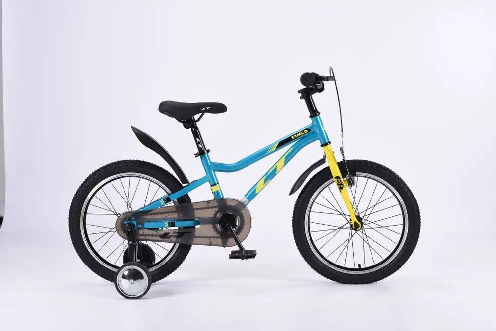 Велосипед 18" LTBIKE TANGO сталь 1-ск синий/желтый