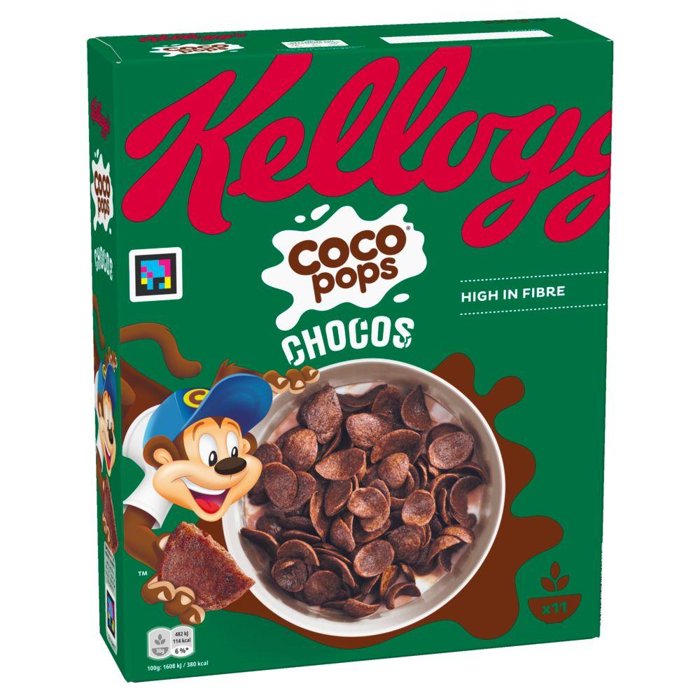 Готовый завтрак Kellogg's шоколадные лепестки Coco pops Chocos 330г, Франция