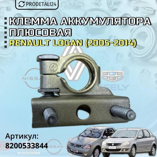 Клемма аккумулятора (АКБ) плюсовая Renault Logan 2005-2014г Артикул: 8200432967