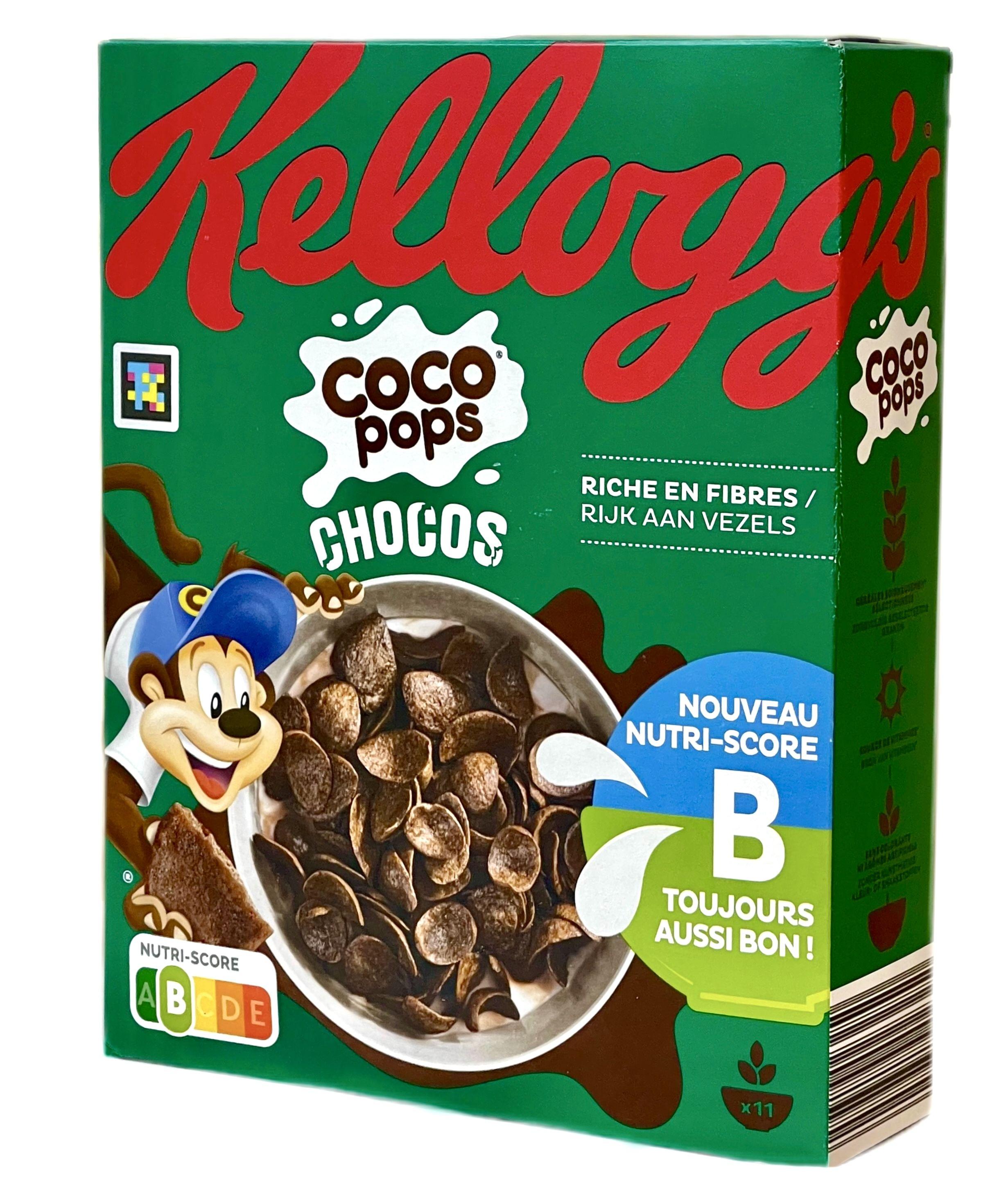 Готовый завтрак Kellogg's - шоколадные лепестки Coco pops Chocos 330г, Франция