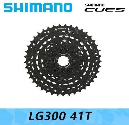 Кассета Shimano CS-LG300 CUES для велосипеда, 9 скоростей, набор звезд 11-41T