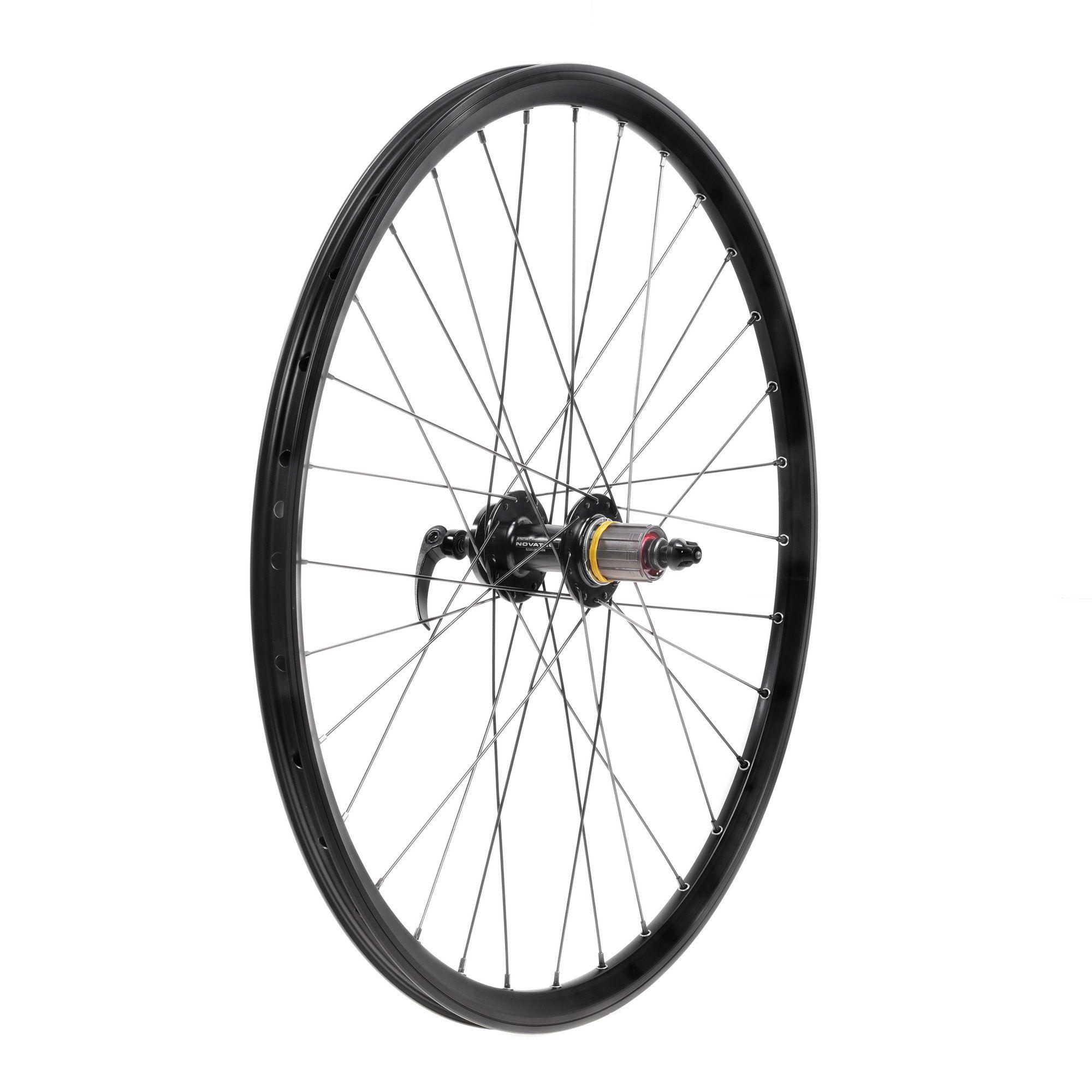 Колесо 26" Xenium DH-25 + Novatec 762 135x5mm QR - заднее черное