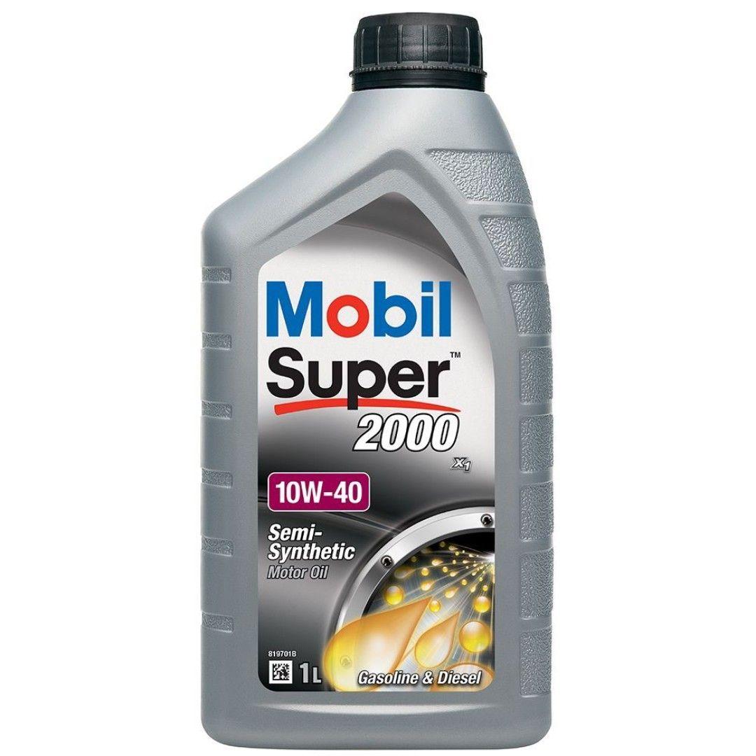 MOBIL Super 2000 X1 10W-40 Масло моторное, Полусинтетическое, 1 л