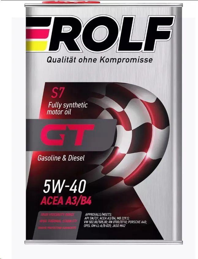 ROLF gt 5W-40 Масло моторное, Синтетическое, 4 л