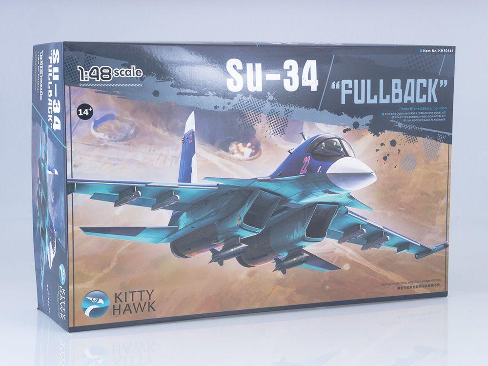 Сборная модель самолета KITTY HAWK Самолет Russian Su-34 FullBack, масштаб 1/48