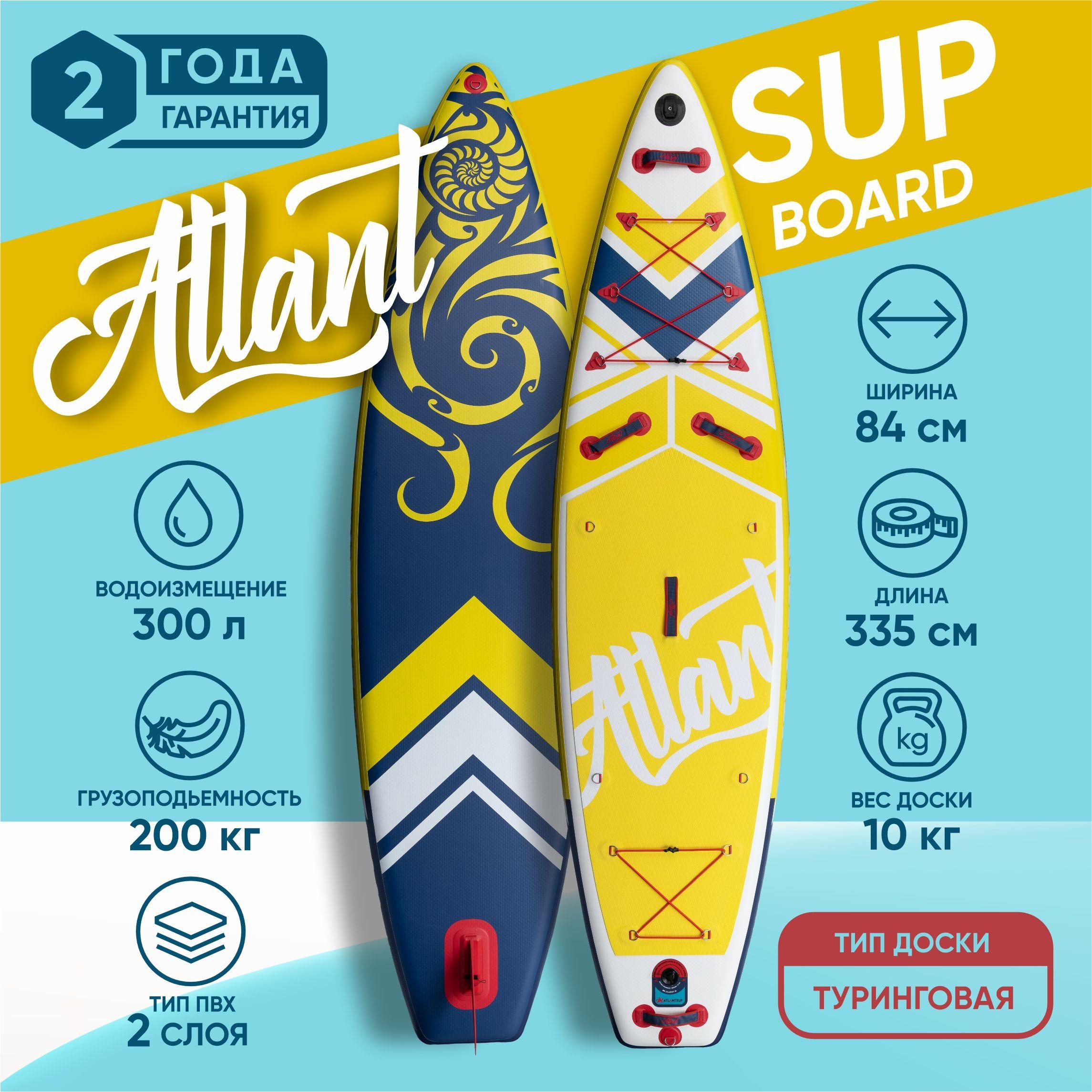 SUP Доска ATLANTSUP MIDDLE 11' Yellow