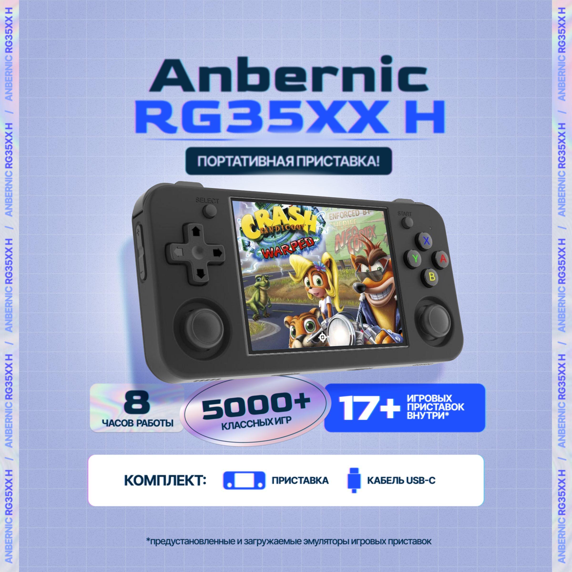 Игровая портативная приставка Anbernic RG35XX H 2024 черная