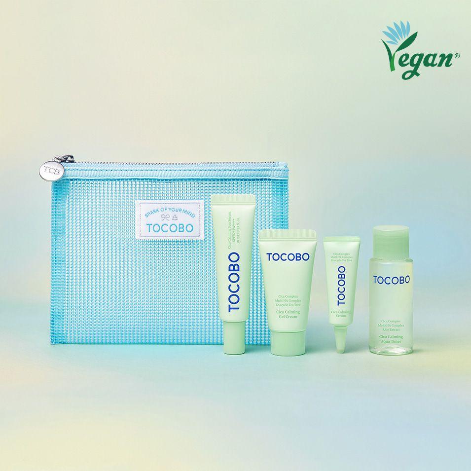 TOCOBO | Набор миниатюр в косметичке Tocobo Cica Calming Travel Kit