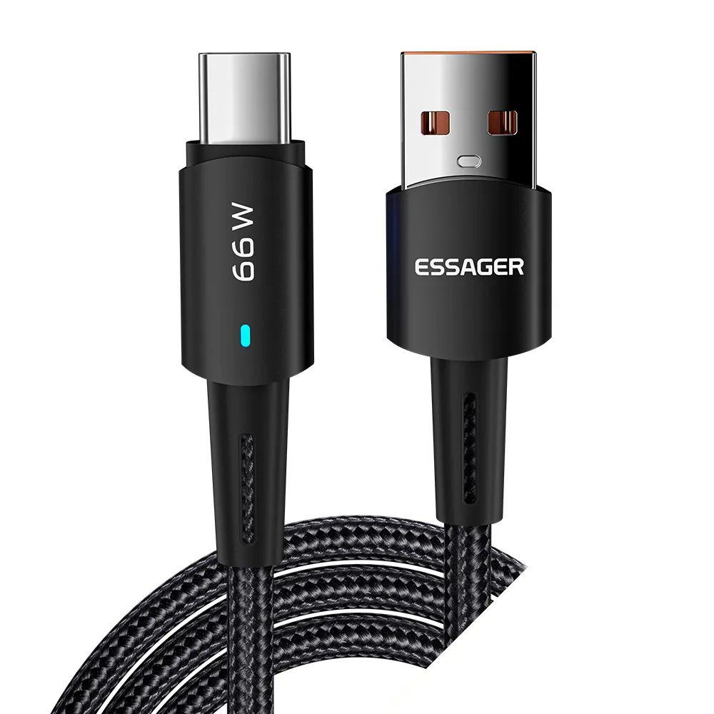 Essager Кабель для мобильных устройств USB Type-A/USB Type-C, 1 м, черный