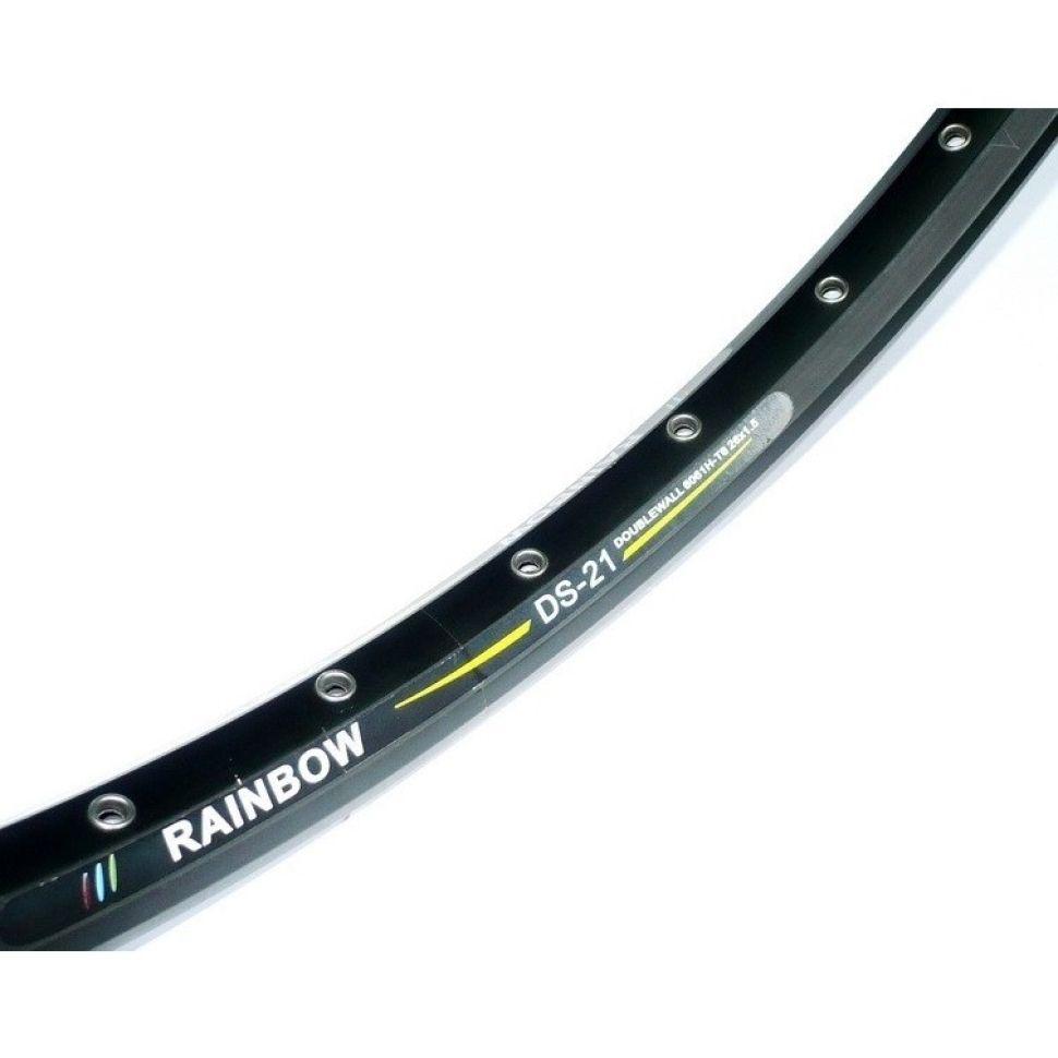 Обод Rainbow ER DS-21, 26" x 36H, 559мм двойной, пистонированный, черный, для велосипеда, для дискового тормоза