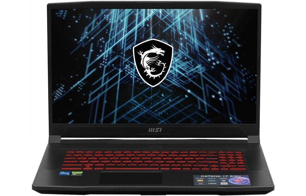 MSI MSI GF76 Katana B12UCX-1005XRU, 1920x1080, IPS, Intel Core i5-12450H, RAM 8 ГБ, SSD 256 ГБ, GeForce RTX 2050 - 4 ГБ, без ОС, черный Игровой ноутбук 17.3", Intel Core i5-12450H, RAM 8 ГБ, SSD, NVIDIA GeForce RTX 2050 (4 Гб), Без системы, (9S7-17L541-1005), черный, Русская раскладка