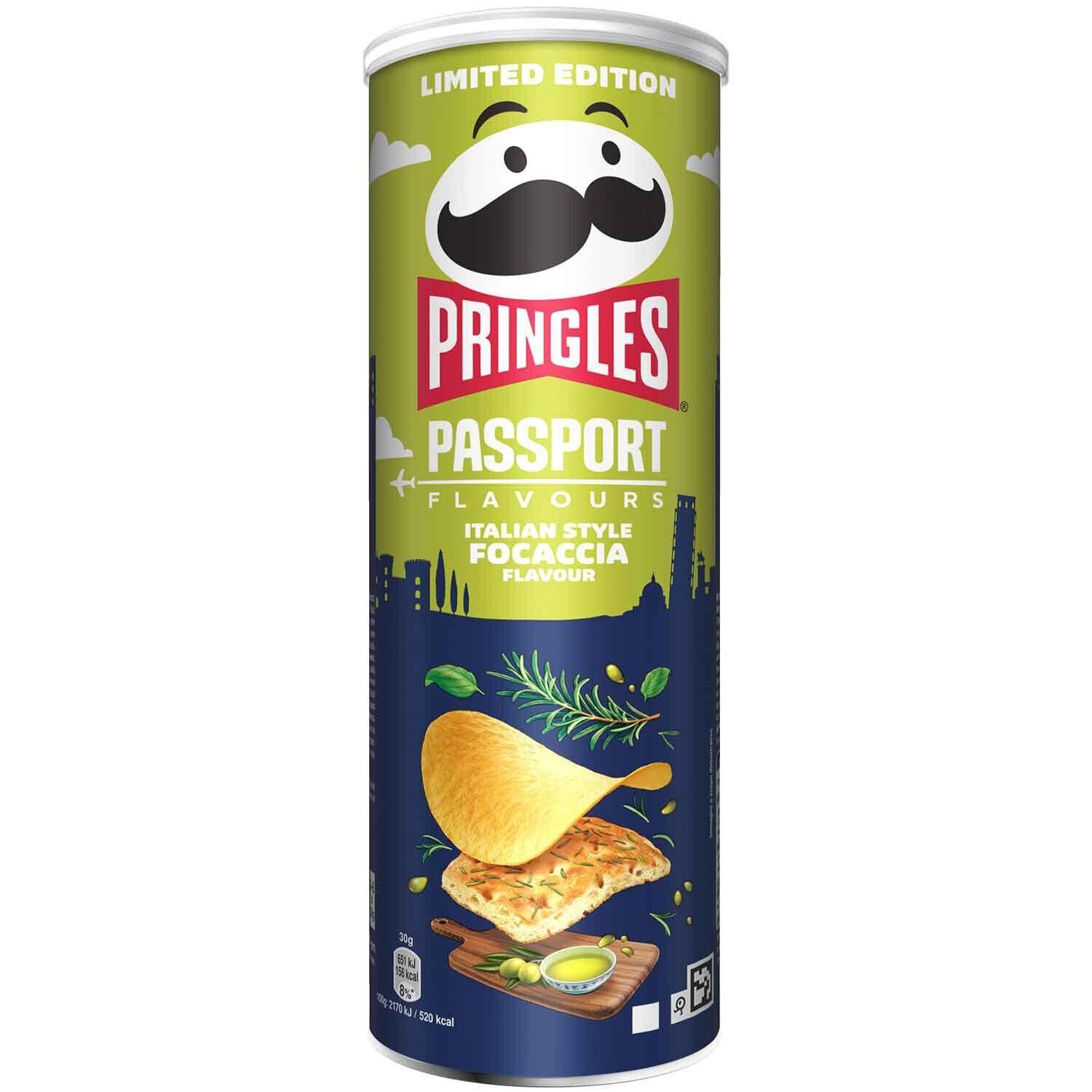 Pringles Pasport Italian Foccacia / Limited Edition 165 гр.