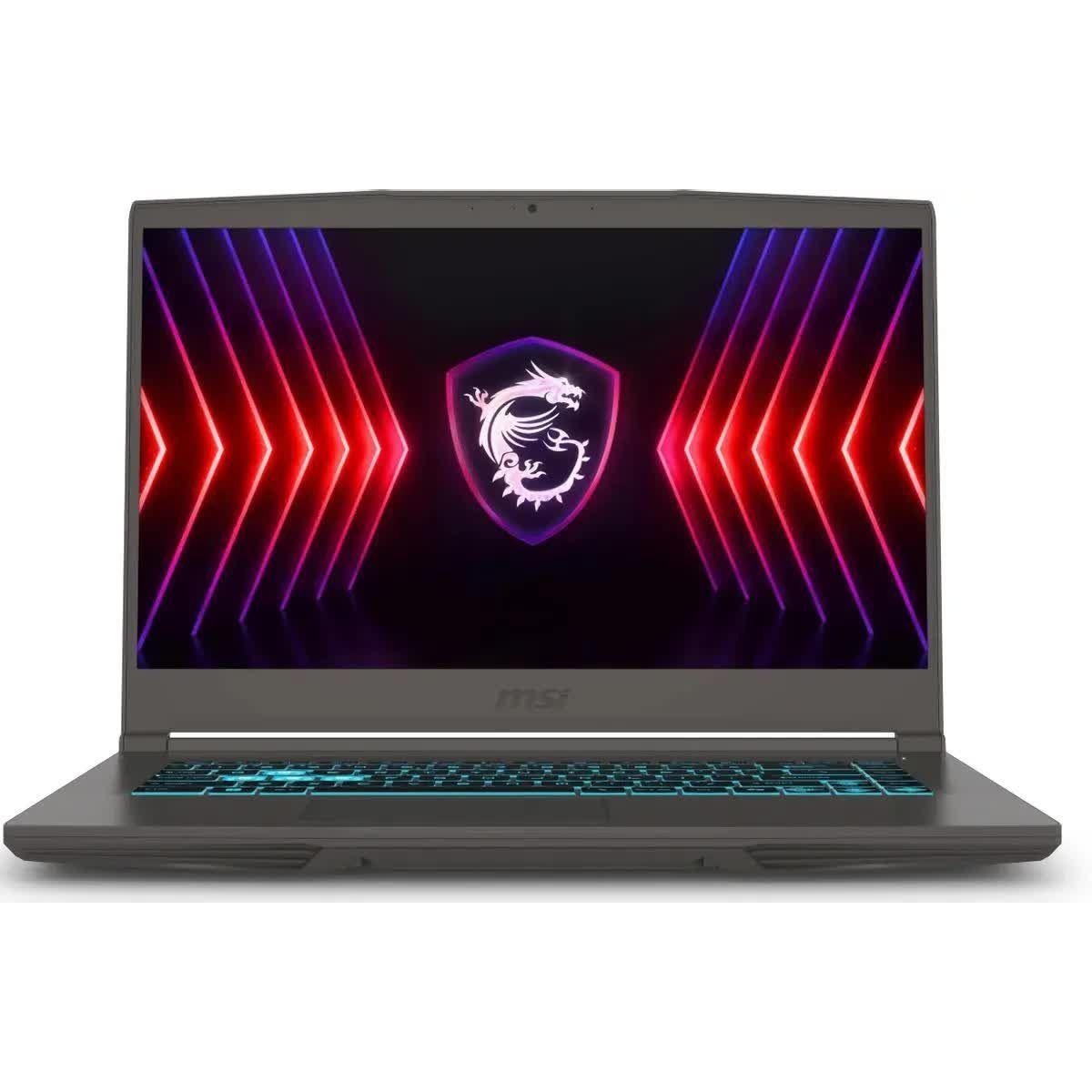 MSI Thin 15 B12UC-2632XRU Игровой ноутбук 15.6", Intel Core i5-12450H, RAM 16 ГБ, SSD 512 ГБ, NVIDIA GeForce RTX 3050 для ноутбуков (4 Гб), Без системы, (9S7-16R831-2632), серый, Русская раскладка