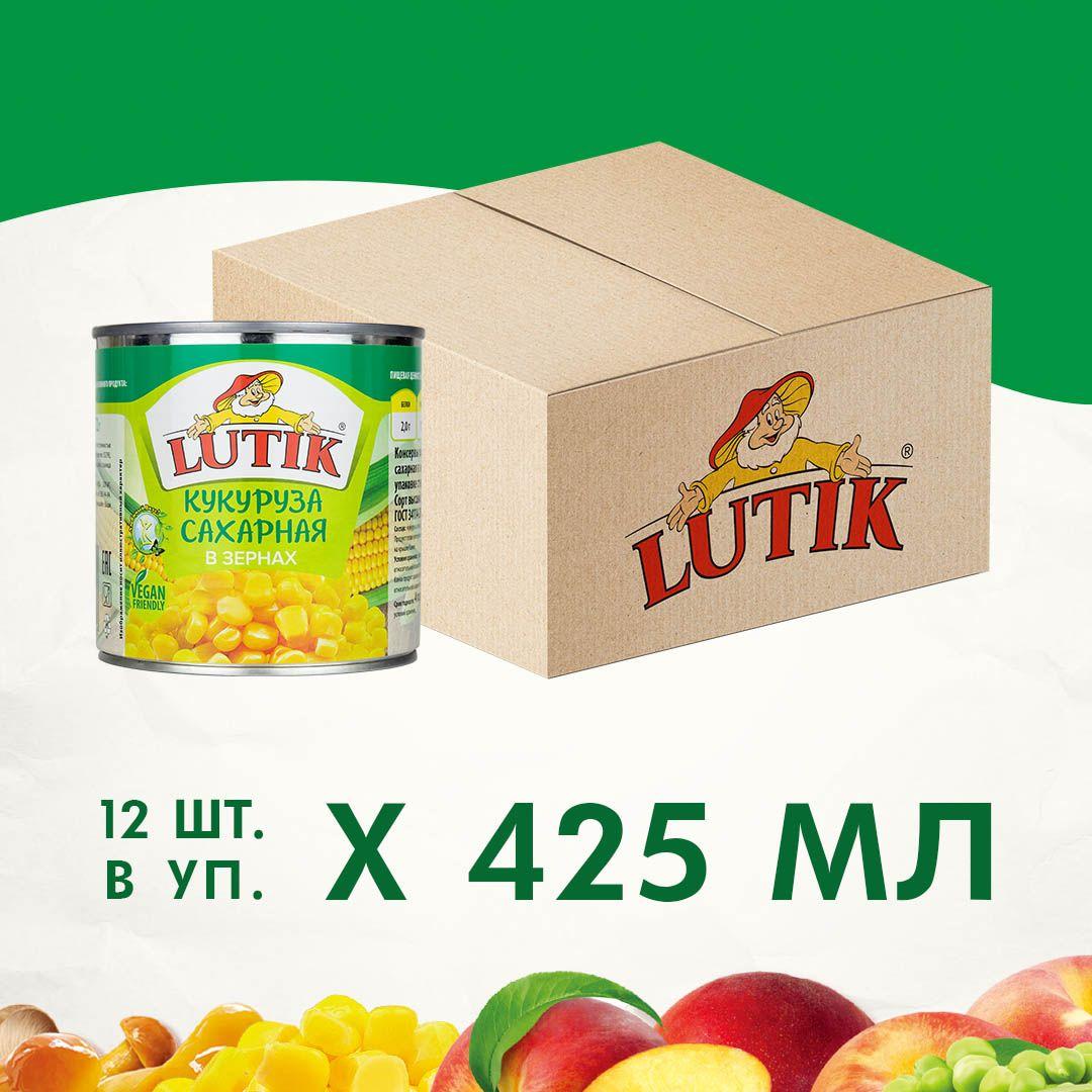 Кукуруза Lutik отборная, 425 мл х 12 шт