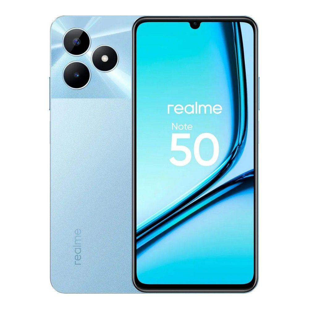 realme Смартфон Note 50 Ростест (EAC) 4/128 ГБ, голубой