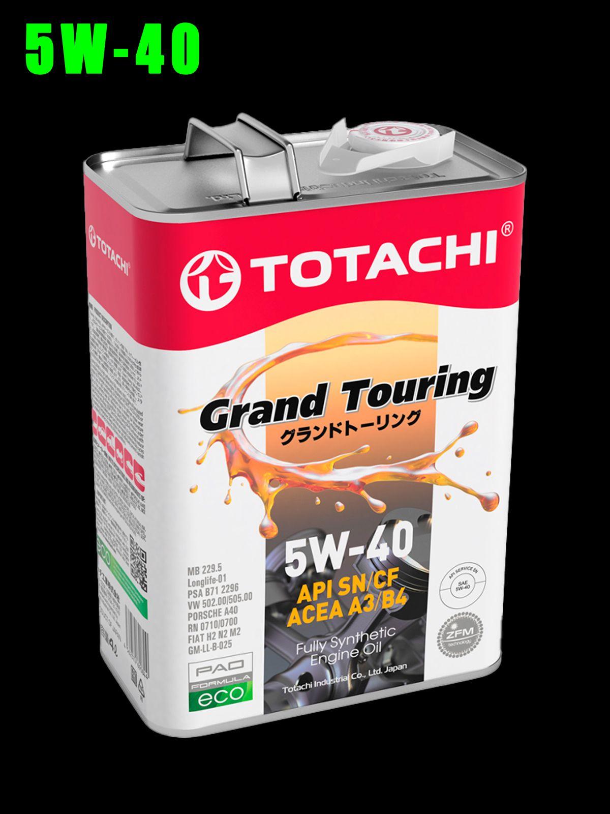 TOTACHI GRAND TOURING 5W-40 Масло моторное, Синтетическое, 4 л