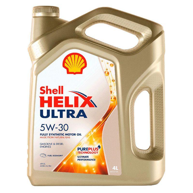 Масло моторное Shell Helix Ultra 5W-30 Масло моторное, Синтетическое, 4 л