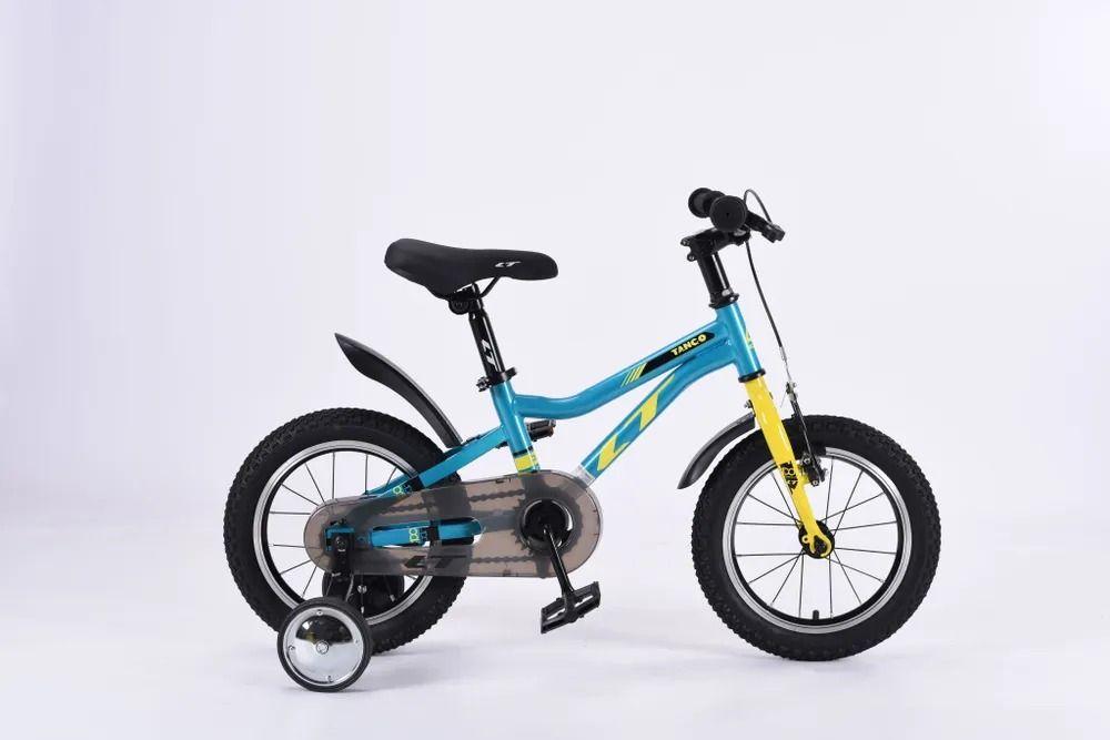 Велосипед 14" LTBIKE TANGO сталь 1-ск синий/желтый