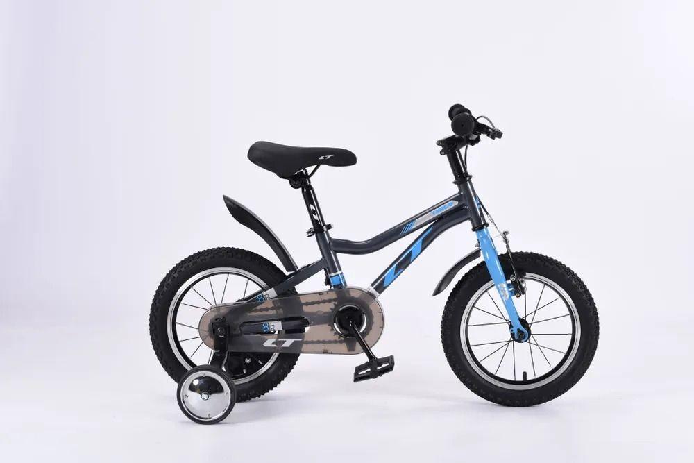 Велосипед 14" LTBIKE TANGO сталь 1-ск черный/голубой