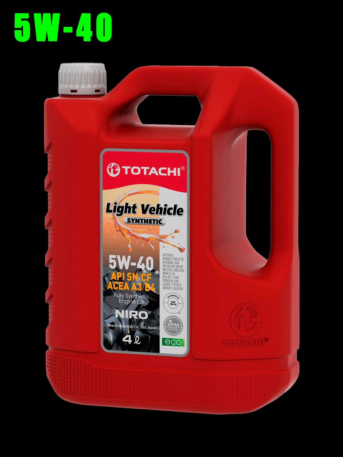 TOTACHI niro lv synthetic 5W-40 Масло моторное, Синтетическое, 4 л