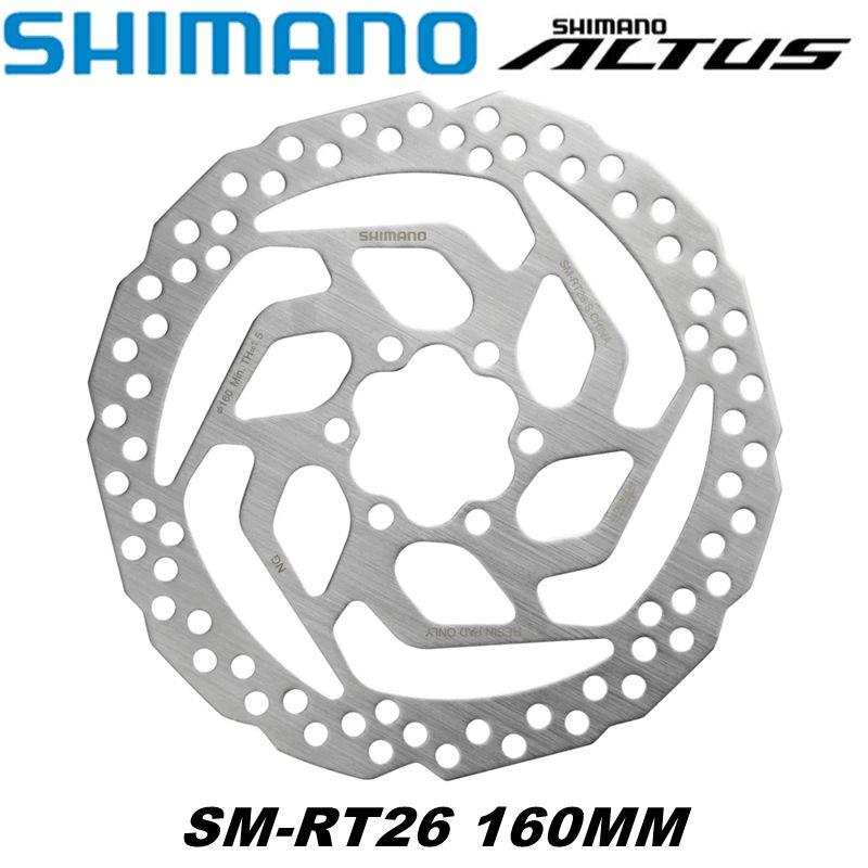 Тормозной диск Shimano SM-RT26, 160мм, крепление 6 болтов, нержавеющая сталь, без коробки (OEM)