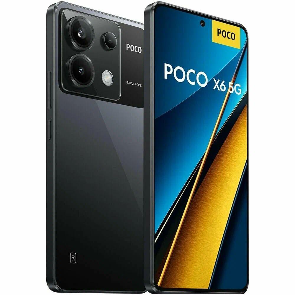 Poco Смартфон Poco X6 5g 12/ 12/256 ГБ, черный, серый