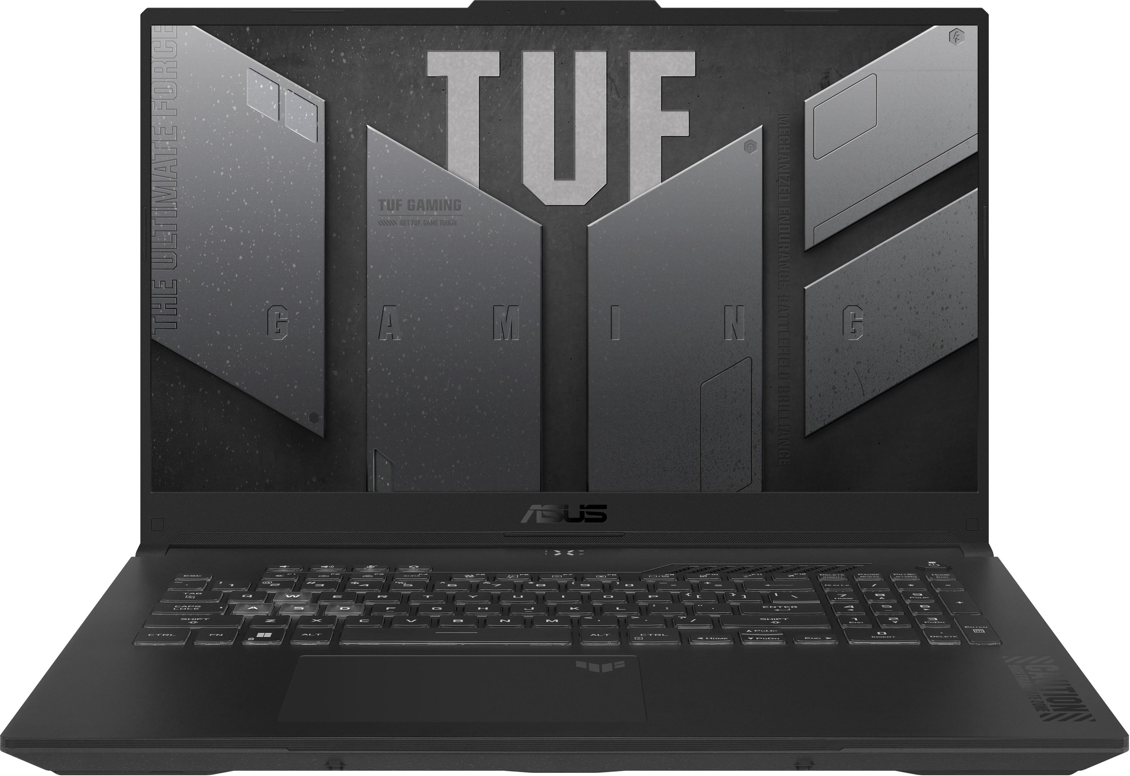 ASUS TUF Gaming FX707ZC4-HX095 Игровой ноутбук 17.3", Intel Core i5-12500H, RAM 16 ГБ, SSD 512 ГБ, NVIDIA GeForce RTX 3050 для ноутбуков (4 Гб), Без системы, (90NR0GX1-M006F0), серый, Русская раскладка